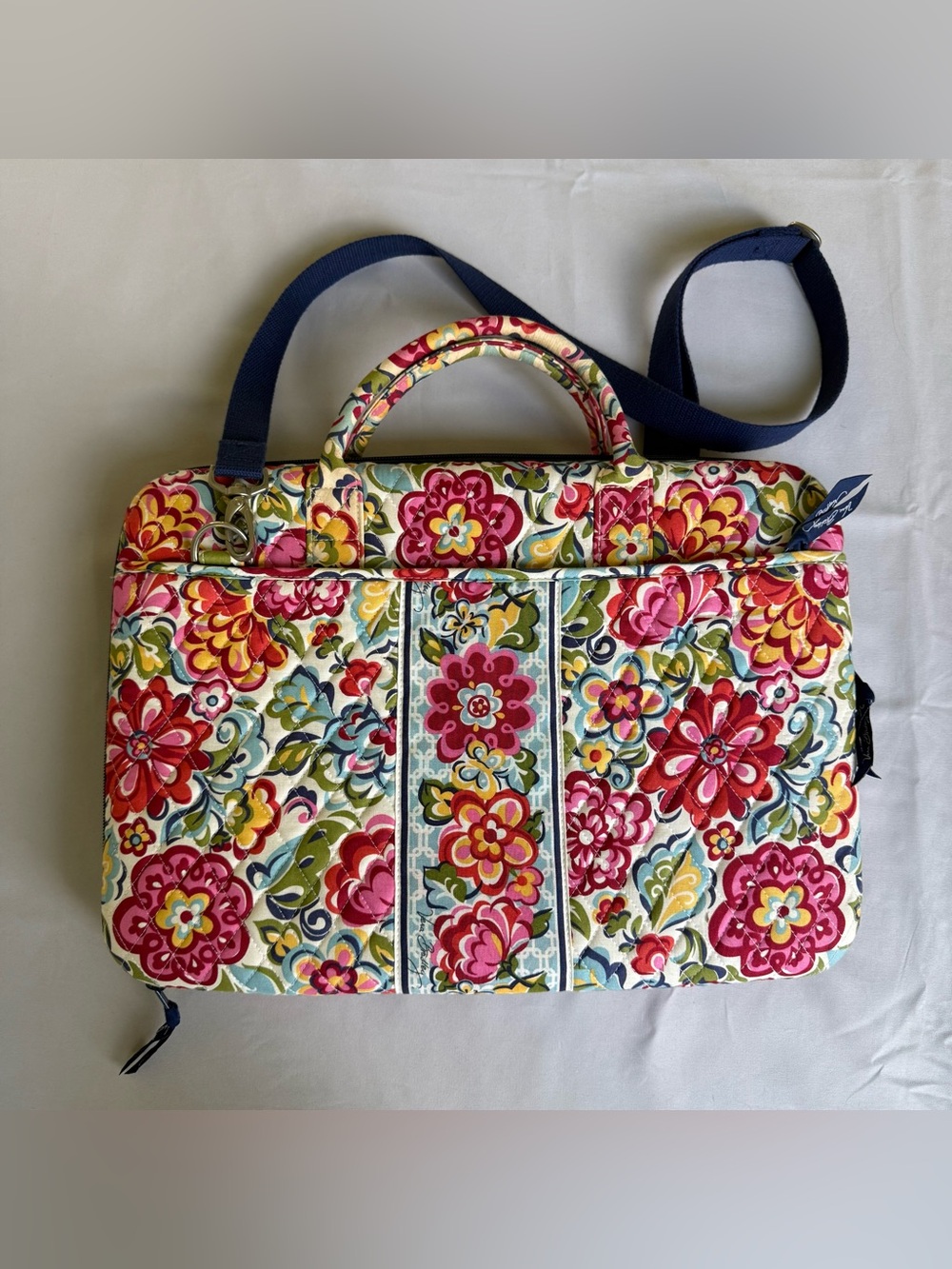 Vera Bradley quilted hard-shell laptop case/portfolio